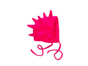 NEON PINK SPIKE BONNET