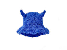 Load image into Gallery viewer, FUZZY COBALT HORN HAT
