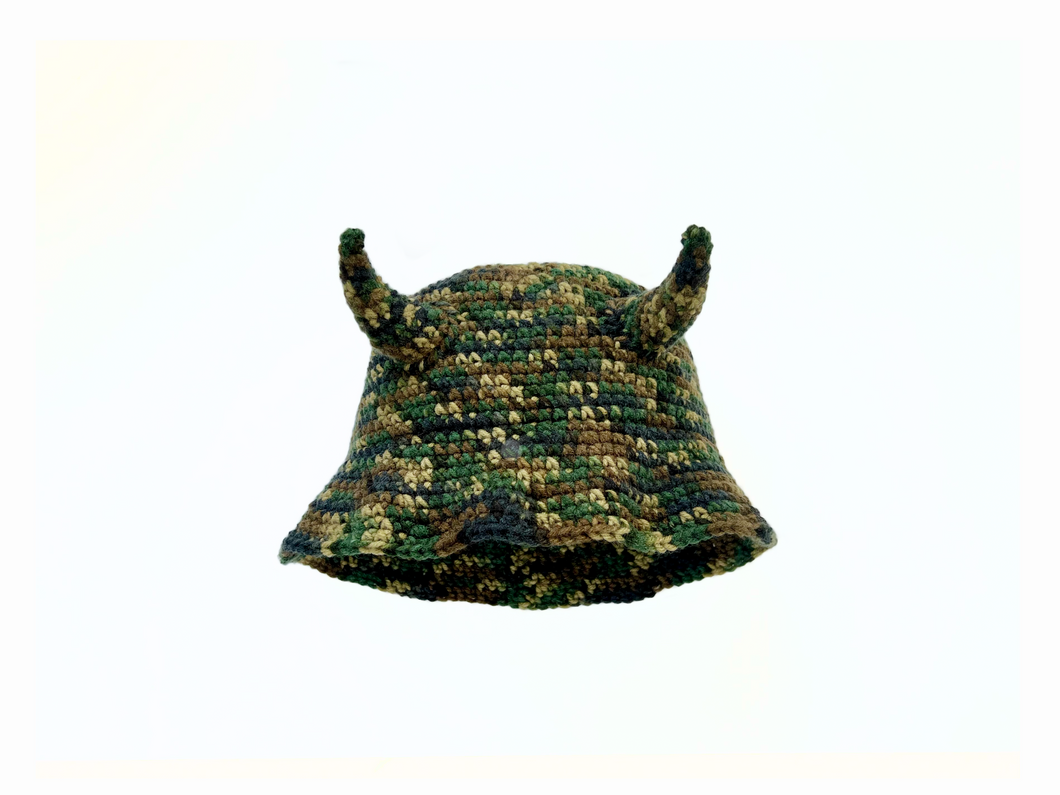 CAMO HORN HAT