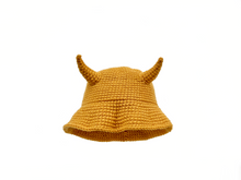 Load image into Gallery viewer, MUSTARD HORN HAT
