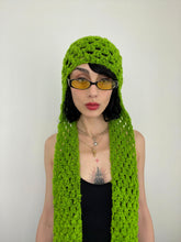 Load image into Gallery viewer, LIME POODLE HAT SCARF
