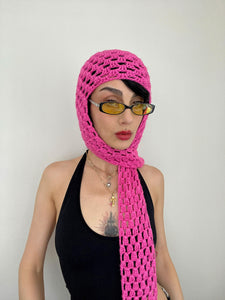 HOT PINK HAT SCARF