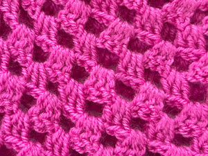 HOT PINK HAT SCARF