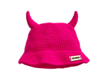 Load image into Gallery viewer, NEON PINK HORN&#39;D HAT
