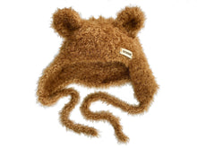 Load image into Gallery viewer, CARAMEL FUZZ TEDDY HAT

