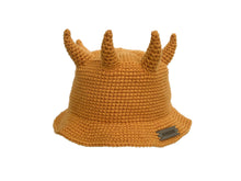 Load image into Gallery viewer, MUSTARD HORN&#39;D CROWN HAT
