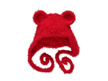Load image into Gallery viewer, RUBY FUZZ TEDDY HAT
