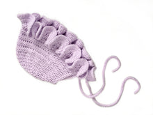 Load image into Gallery viewer, LAVENDER RUFFLE BONNET
