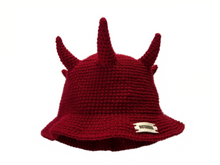 Load image into Gallery viewer, GARNET CROWN HORN&#39;D HAT
